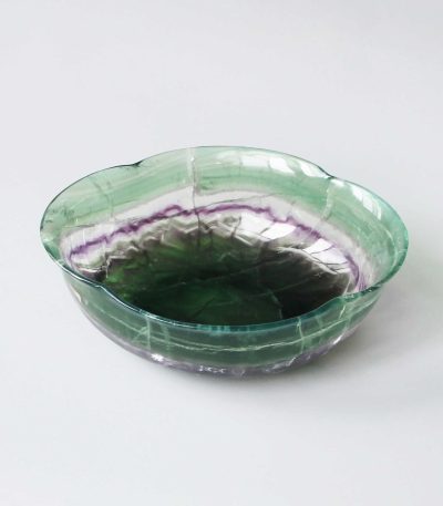 Rainbow Fluorite Free Form Bowl 6.3x15.5x18.2cm 0.6kg A+