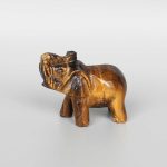 Golden Tiger Eye Elephant P Style B 2 inch (5cm) A