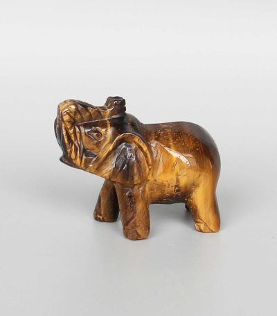 Golden Tiger Eye Elephant P Style B 2 inch (5cm) A