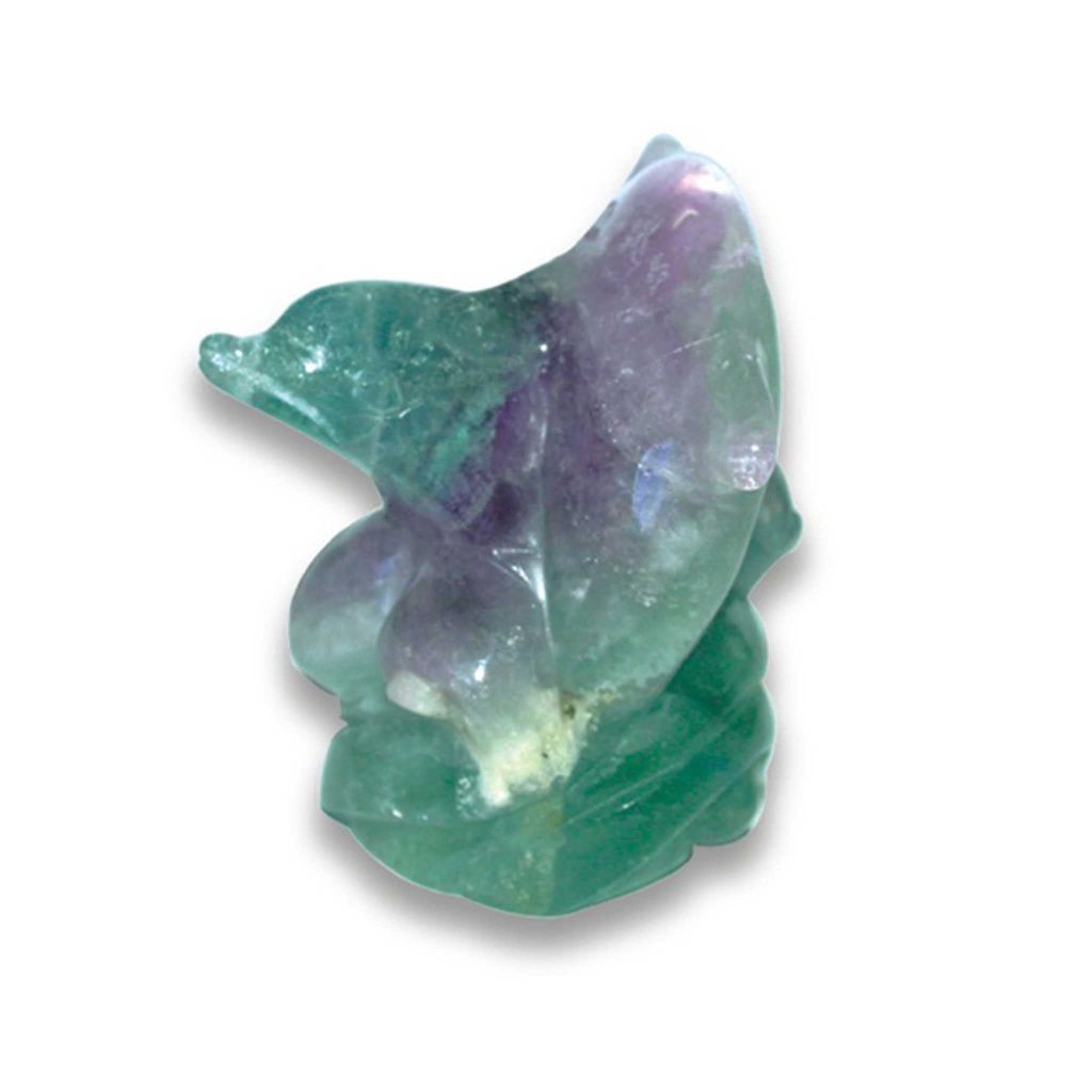 Rainbow Fluorite Double Dolphins Style B 2 inch (5cm) A/A+