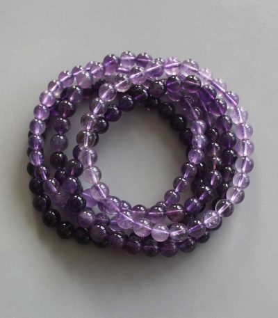 Amethyst Round Bracelet 18cm 6mm A