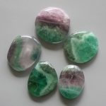 Fluorite With Green Line Smooth Stone 1.6 inch (0.8-1 x 3.5-4.5cm) A