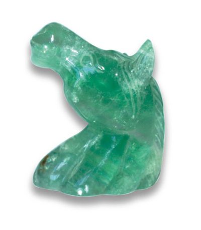 Green Fluorite Horse Head Style B 2 inch (5cm) A/A+