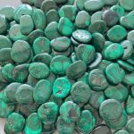 Malachite Smooth Stone 1.6 inch (0.9 x 4cm) A/B