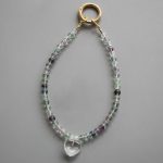 Rainbow Fluorite Round Bead Phone Cord 6mm A/B