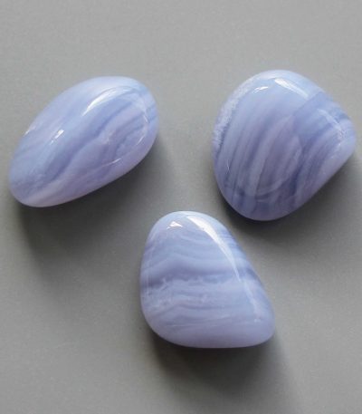 Blue Lace Agate Tumble Stone 1 inch (2-3cm) AA