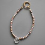 Pink Opal Peru Round Bead Phone Cord 6mm A/B