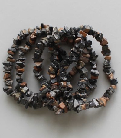 Blue Tiger Eye Chips Bracelet 4/8mm A/B