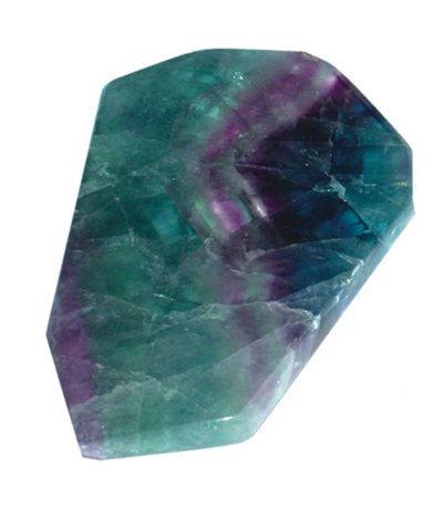 Rainbow Fluorite Slabs With Corner 3.1-4 inch (1 x 8-10cm) A/A+