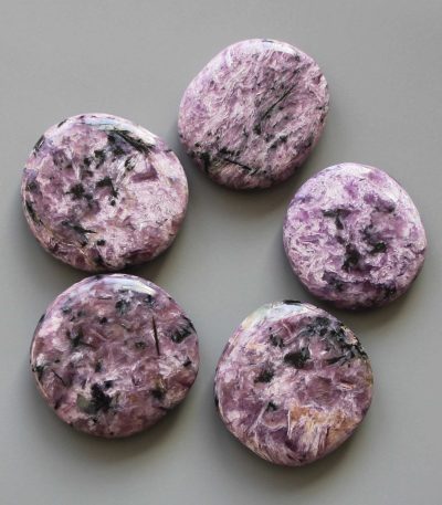 Charoite Smooth Stone 1.6 inch (0.8-1 x 3.5-4.5cm) A