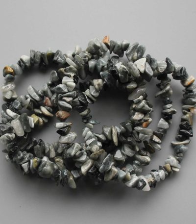 Cat's Eye Natural Grey Color Chips Bracelet 4/8mm A
