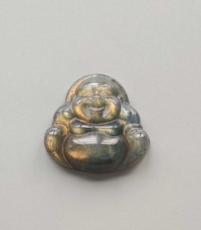 Labradorite Laughing Buddha 40mm AA