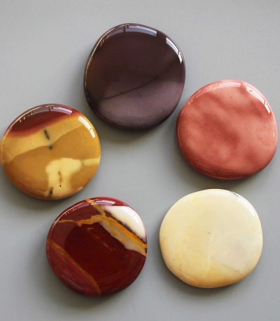 Mookaite Smooth Stone 1.6 inch (0.8-1 x 3.5-4.5cm) A