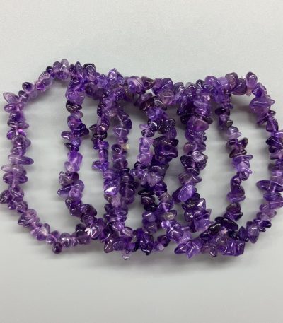 Amethyst Chips Bracelet 4/8mm A/A+