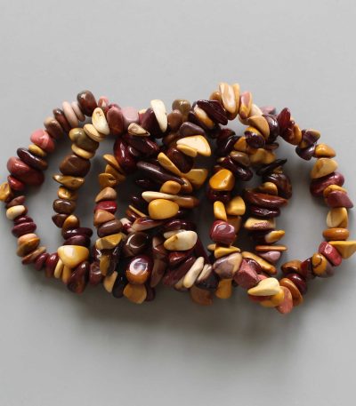 Mookaite Chips Bracelet 4/8mm A