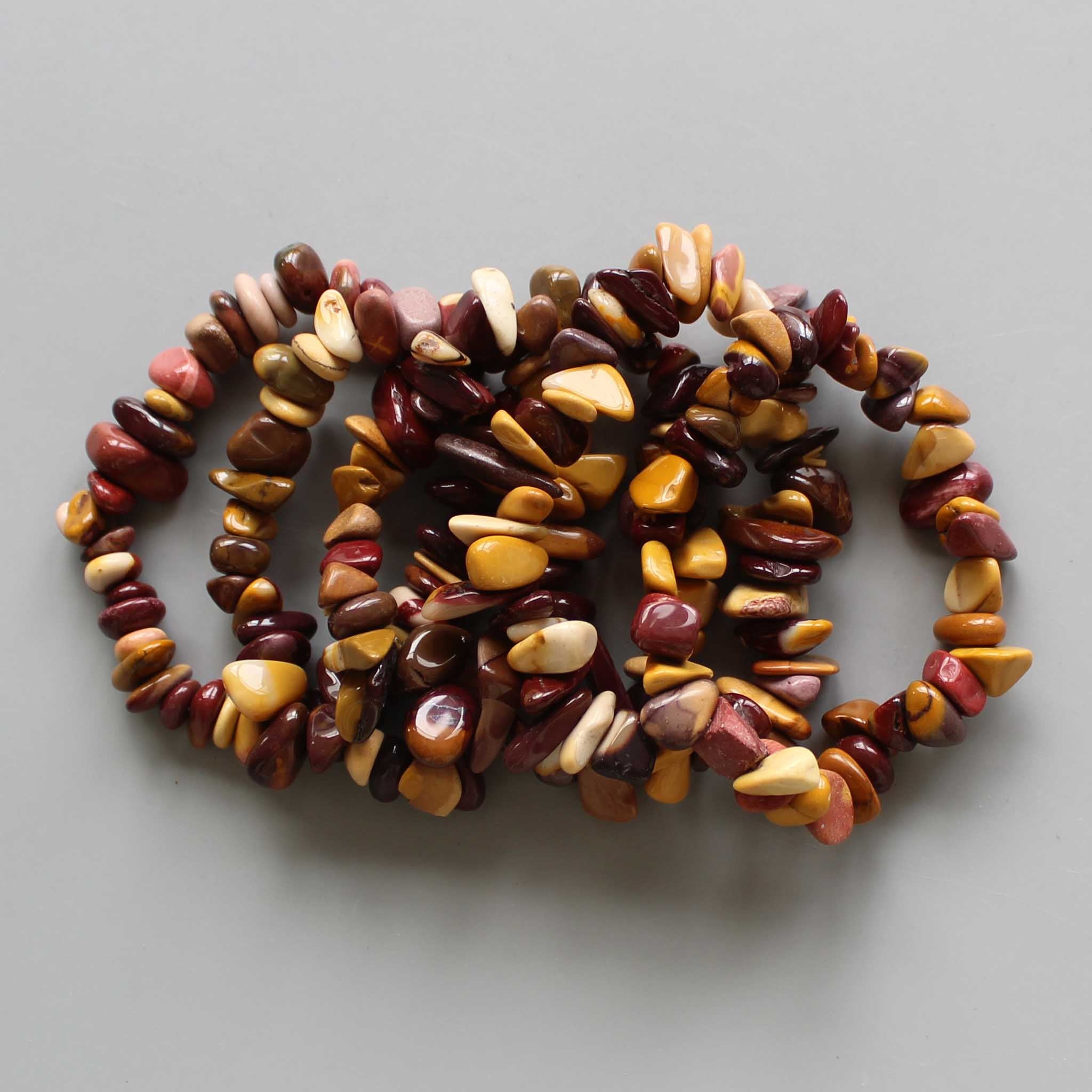 40b952844e1678b420a02b6da3014b65-1 Mookaite Chips Bracelet 4/8mm A