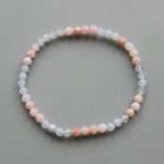 Mix Stone Faceted Round Bracelet #7 4mm A