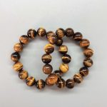 Golden Tiger Eye Round Bracelet 18cm 12mm A