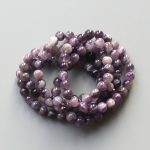 Amethyst Dog Teeth Round Bracelet 18cm 8mm A-/B+