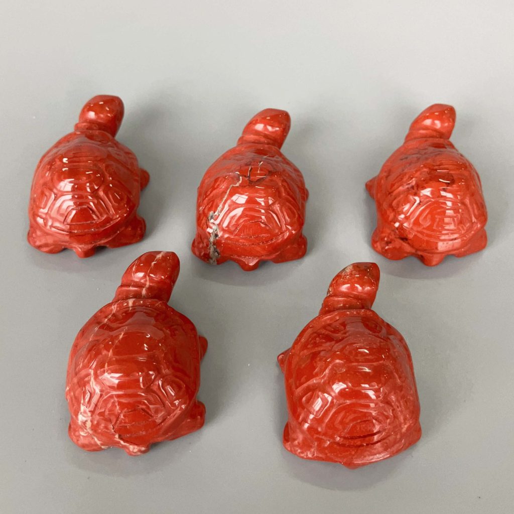 Red Jasper Turtle P Style A 2 inch (5cm) A