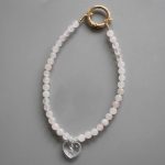 Rose Quartz Round Bead Phone Cord 6mm A/B