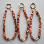 Carnelian Chips Phone Cord 5/10mm A