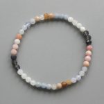 Mix Stone Faceted Round Bracelet #11 4mm A