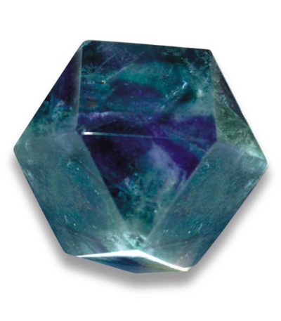 Rainbow Fluorite Diamond 14 sides FCD 1.6 inch (4cm） A/A+