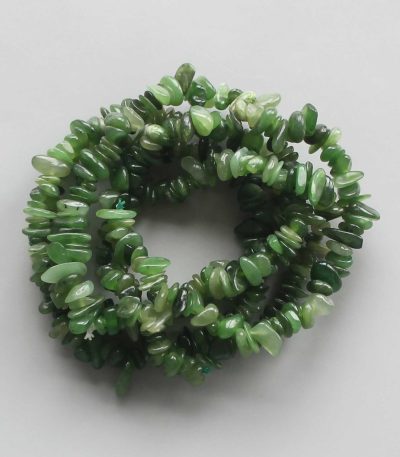 Soft Nephrite Jade Chips Bracelet 4/8mm A