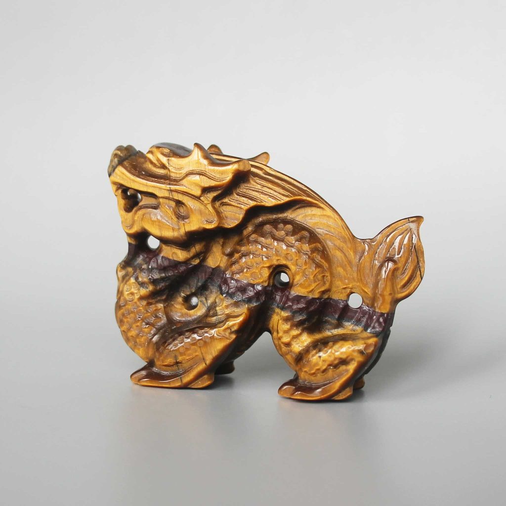 Golden Tiger Eye Dragon 2 inch (5cm) A/A+