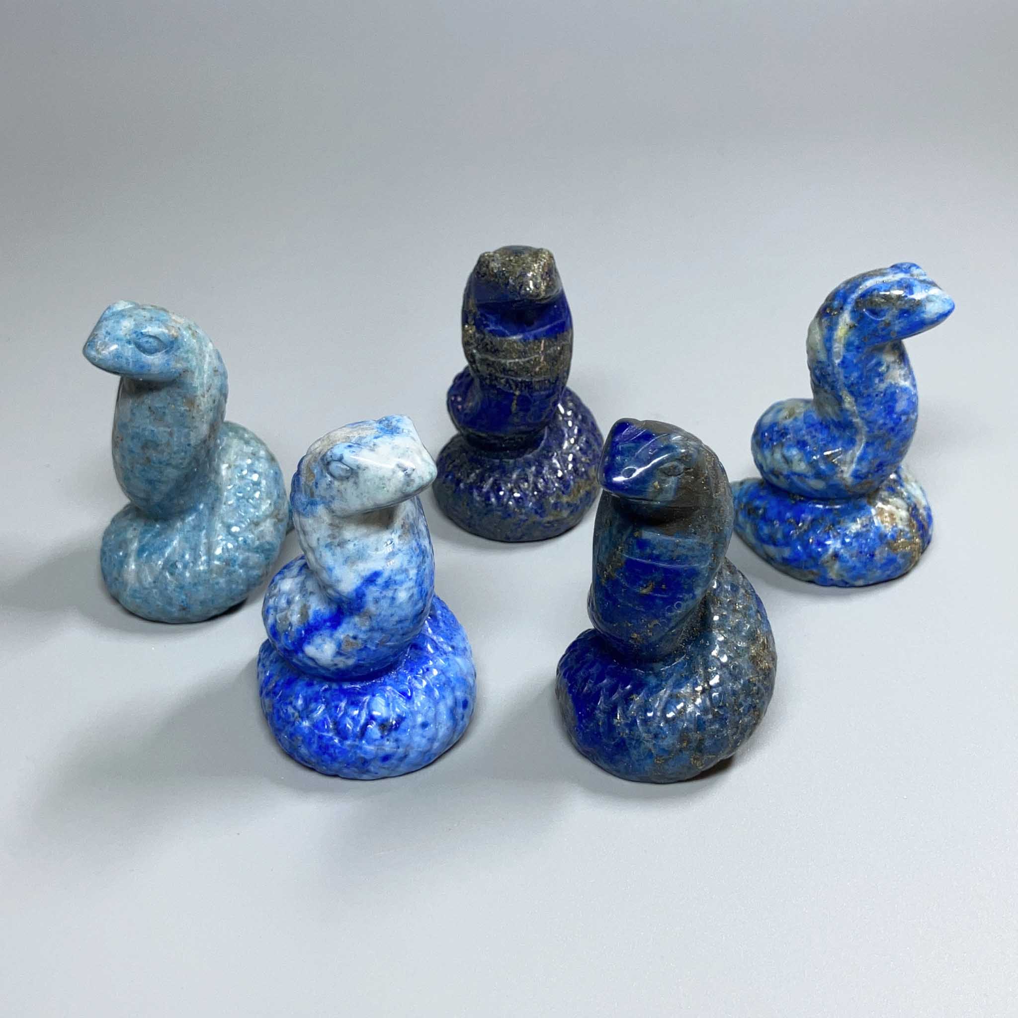 51037c8feae5c65e034dffe90751d3c8_6a7d44ff-c814-4bfb-8934-ef1c3d39d8da Lapis Lazuli Coiled Naja Snake P 2 inch (5cm) A/B