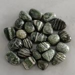Zebra Green Jasper Tumble Stone 1 inch (2-3cm) A