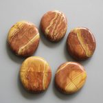 Rainbow Jasper China Smooth Stone 1.6 inch (0.8-1 x 3.5-4.5cm) A
