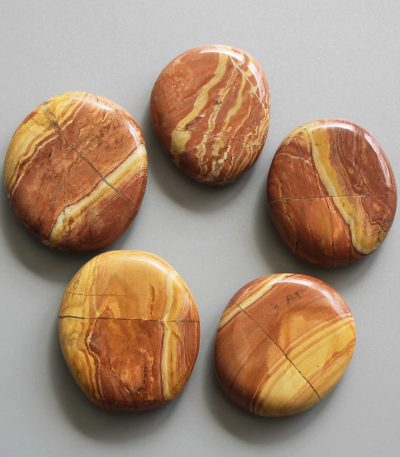 Rainbow Jasper China Smooth Stone 1.6 inch (0.8-1 x 3.5-4.5cm) A