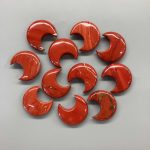 Red Jasper Moon 1.4 inch (1.1 x 3.5cm) A