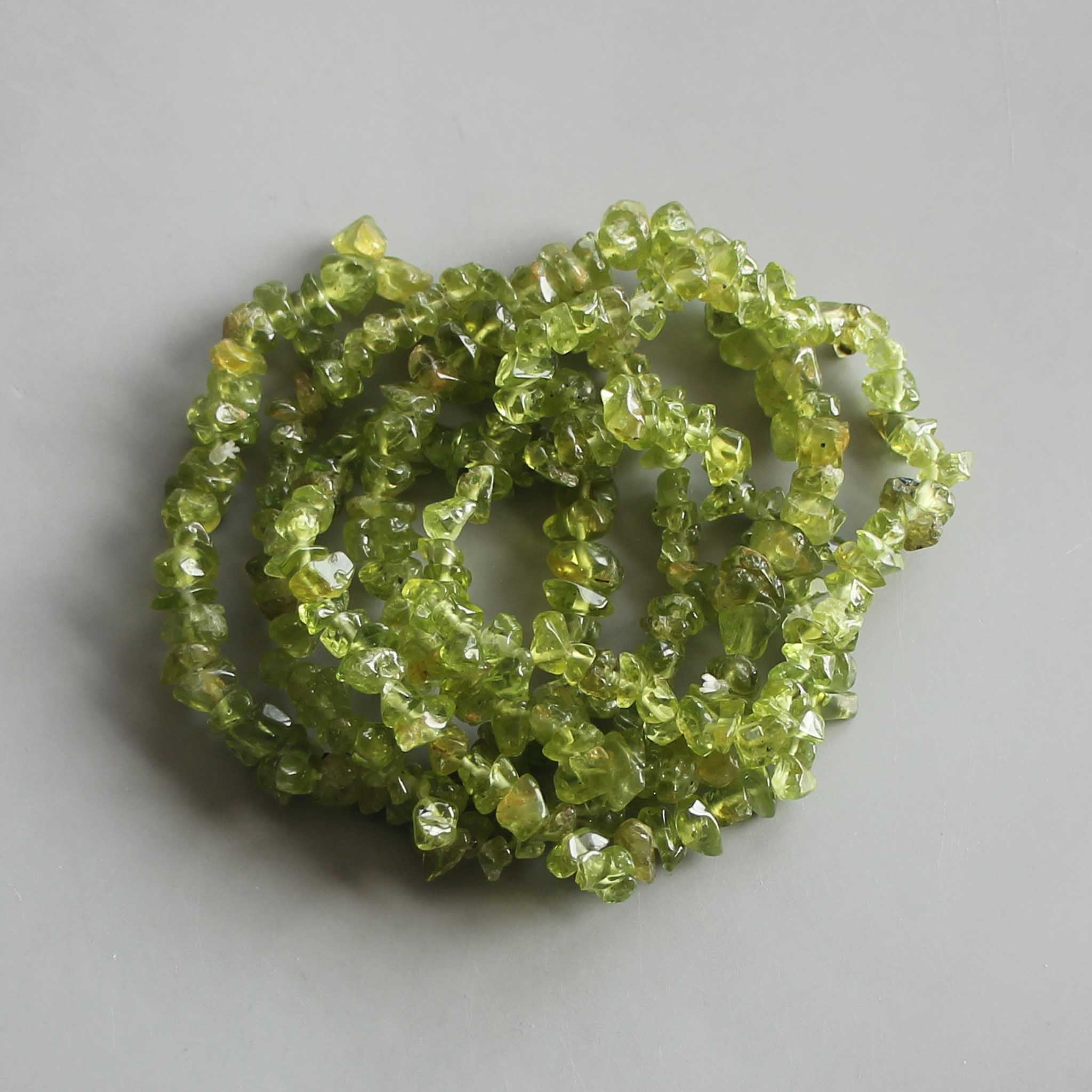 588222f34aee3ede1122d26f932e004a-1 Peridot Chips Bracelet 4/8mm A+