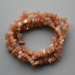 Moonstone Orange Chips Bracelet 4/8mm A/A+