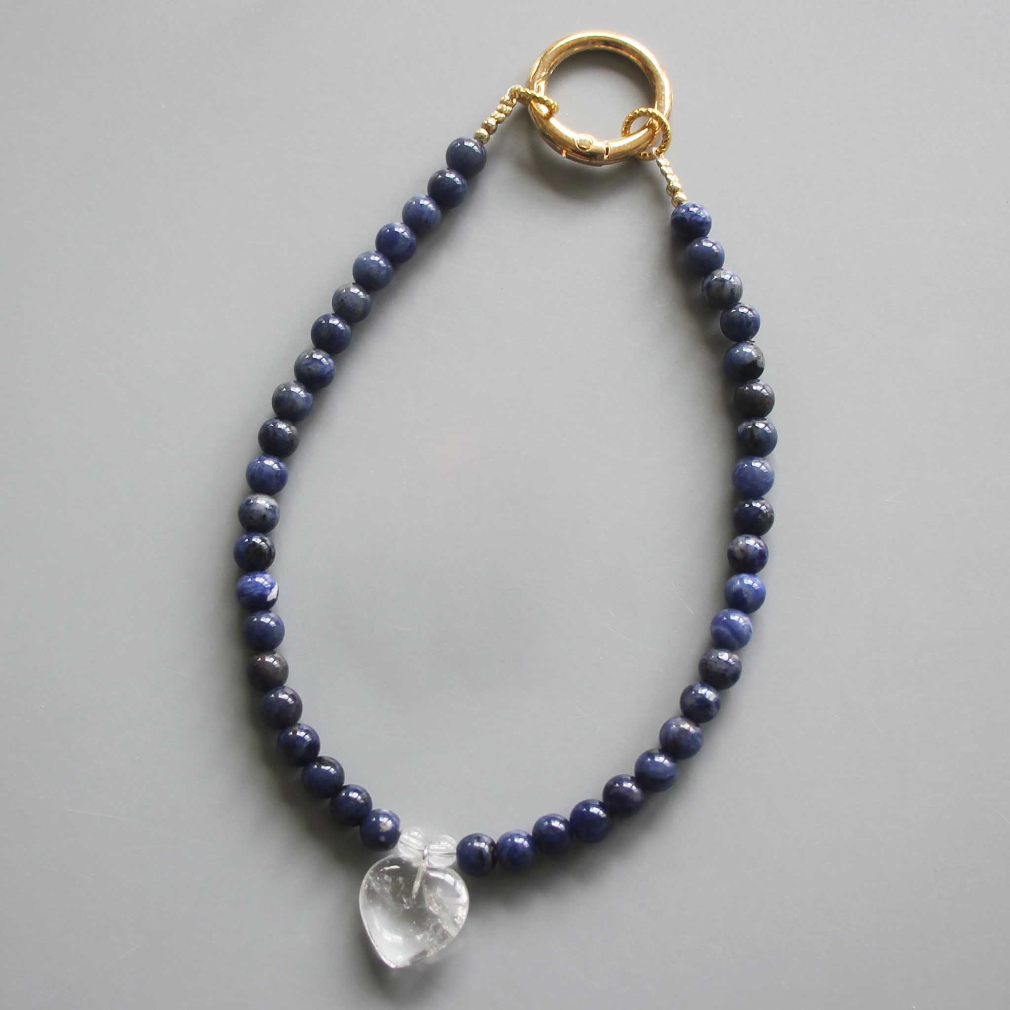 5a1e87a02222f055dade746b2532319e-1 Sodalite Br Round Bead Phone Cord 6mm A/B