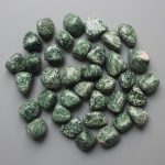 China Jade Green Spot Tumble Stone 1 inch (2-3cm) A