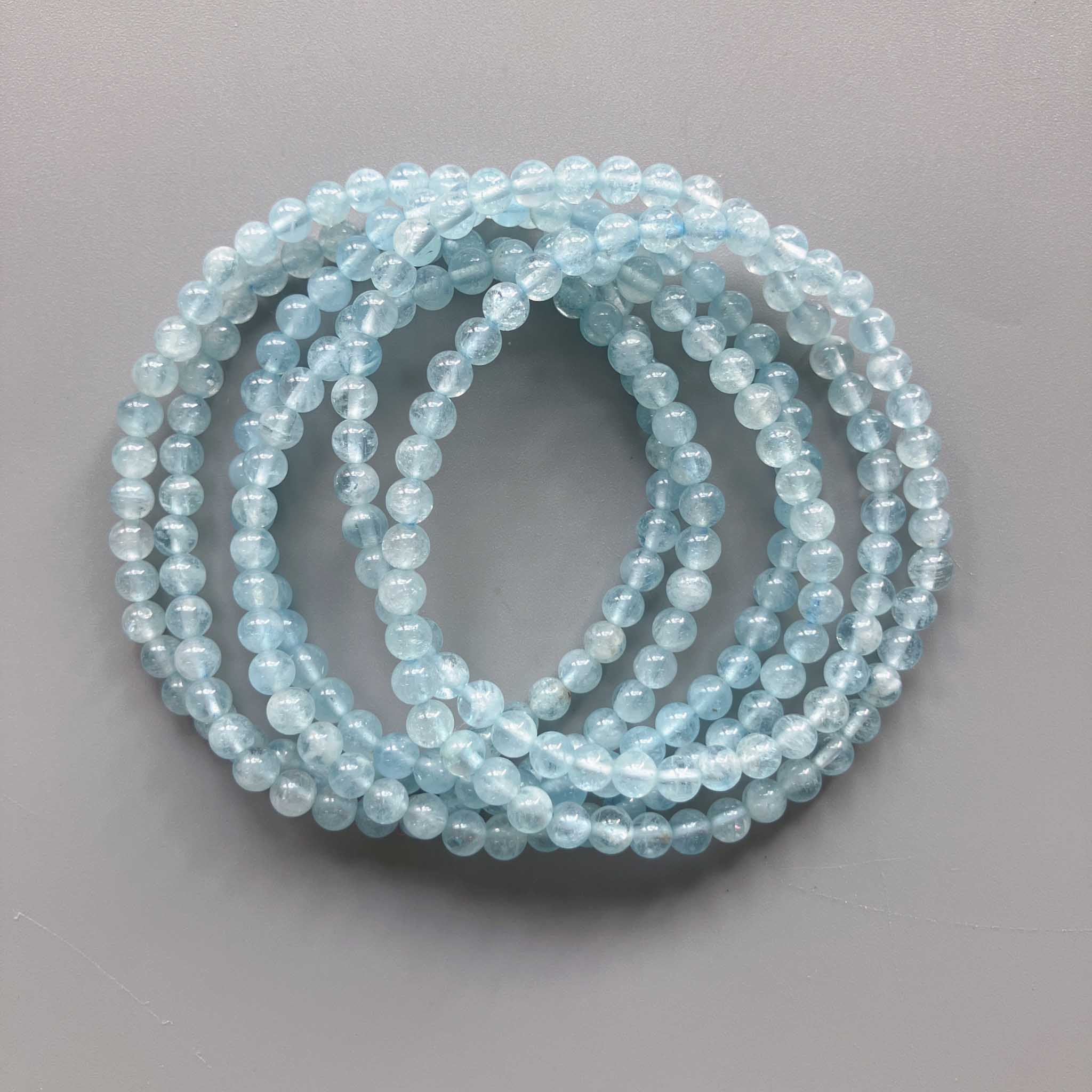616b31e323e41fe459ad5fbe1ccf7d61-1 Aquamarine Round Bracelet 18cm 4mm A/A+