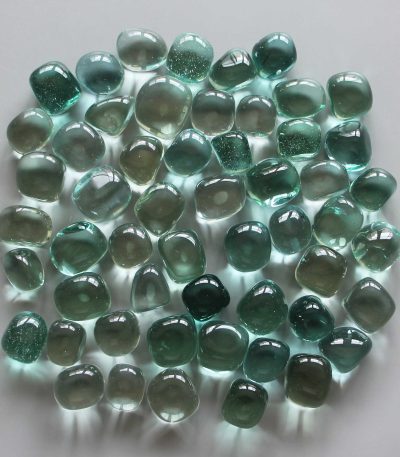 Blue Obsidian Man Made Tumble Stone 20/30mm A