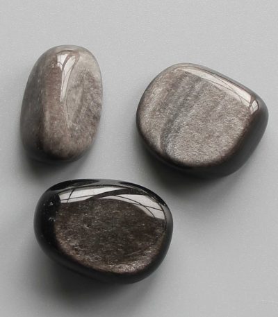 Silver Obsidian Tumble Stone 1 inch (2-3cm) A/A+