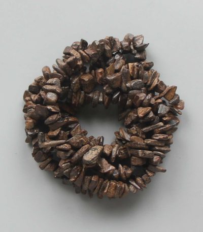 Bronzite Golden Color Chips Bracelet 4/8mm A/B