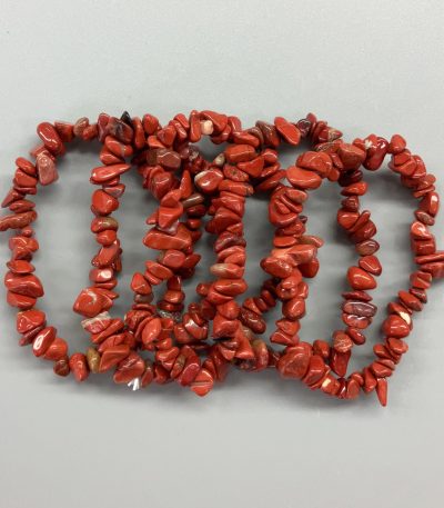 Red Jasper Chips Bracelet 4/8mm A