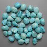 Aragonite Blue China Dyed Tumble Stone 1 inch (2-3cm) A/B