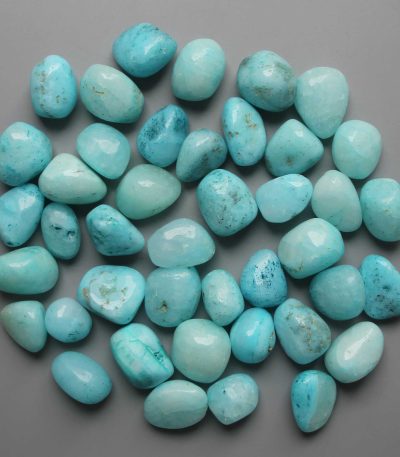 Aragonite Blue China Dyed Tumble Stone 1 inch (2-3cm) A/B