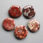 Poppy Jasper Smooth Stone 1.6 inch (0.8-1 x 3.5-4.5cm) A