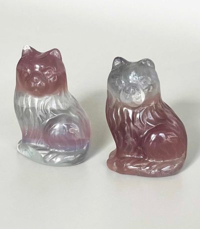 Rainbow Fluorite Cat P Style B 2 inch（ 5cm） A/B