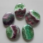 Fluorite With Green Line Smooth Stone 1.6 inch (0.8-1 x 3.5-4.5cm) A+/AA