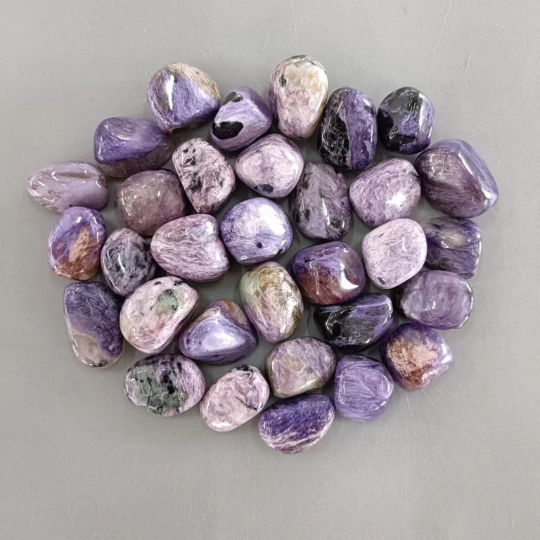 6d2ce0baa37a48b14005c21d1cbf9de3_28c9d9cc-7ddf-4c61-be94-9b0effc139d9 Charoite Tumble Stone 1 inch (2-3cm) A